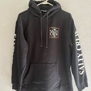 Salty Crew Black Sweatshirt with Graphic Design